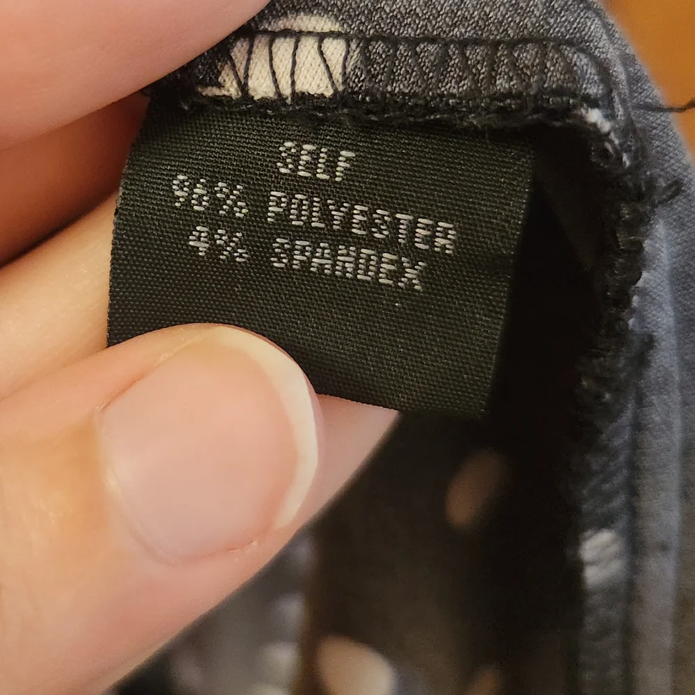 Connected Women's Petite Polka Dot Sheath Dress Size 4P in Black and White - Picture 5 of 9